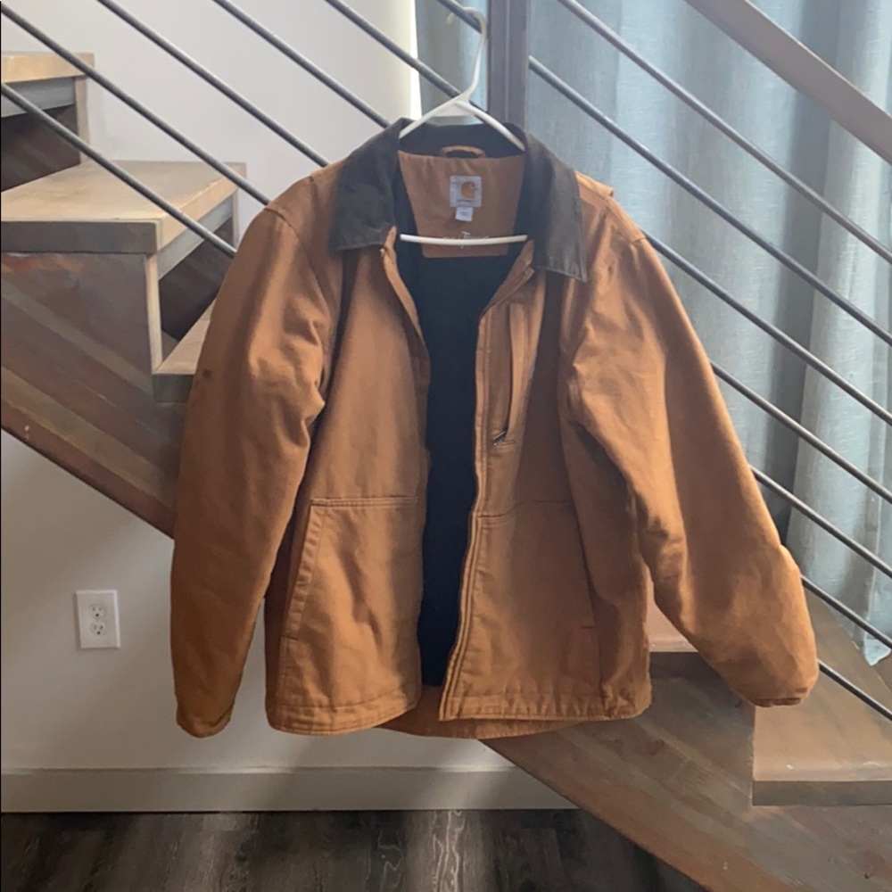 Men’s tan Carhartt FullSwing Jacket Size M